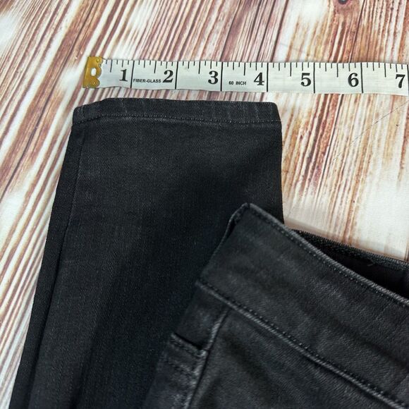 American Eagle HI RISE JEGGING Womens Size 4 Black Jeans Denim Pants 27x28 - Picture 7 of 12
